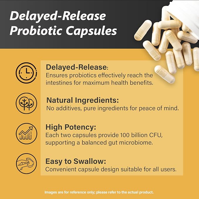 Organic Probiotics for Women & Men, 100 Billion CFU Probiotic for Digestive, Gut & Immune Health - with Prebiotics, Bioflavonoids & Digestive Enzyme, 35 Strains Raw Probiotic Supplement, 180 Caps