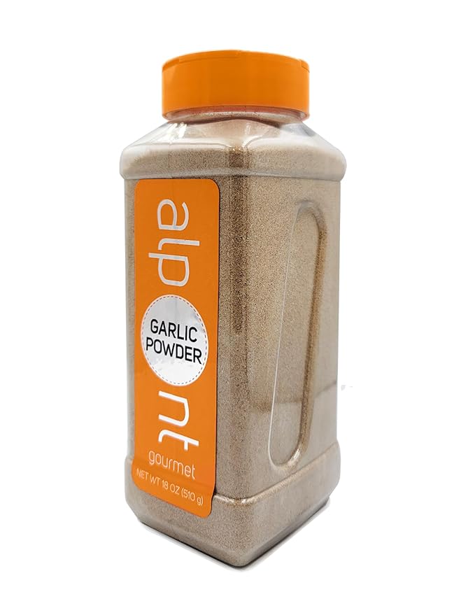 ALPONT GOURMET Garlic Powder 18oz (510g), All Natural, Non-GMO, Packed To Keep It Fresh, Premium Quality