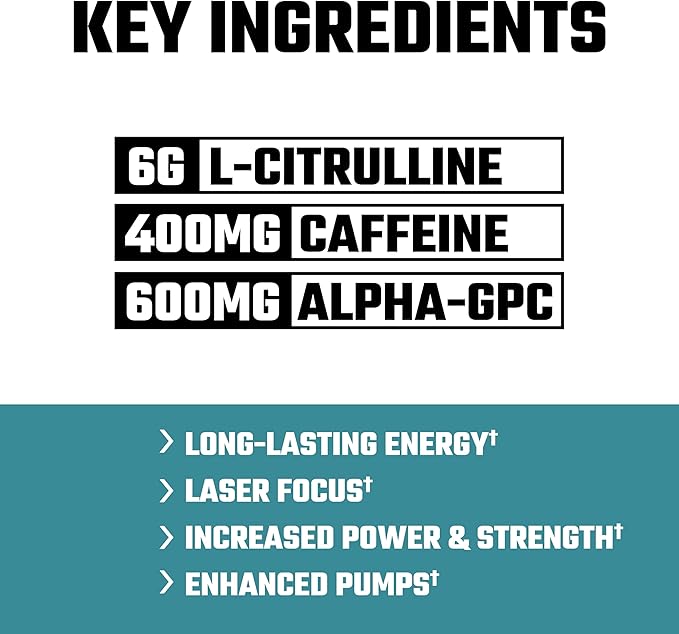 Axe & Sledge HWMF Pre-Workout Powder - 20/40 Servings - Caffeine, L-Citrulline, Betaine (20/40 Servings, Blue Colada)