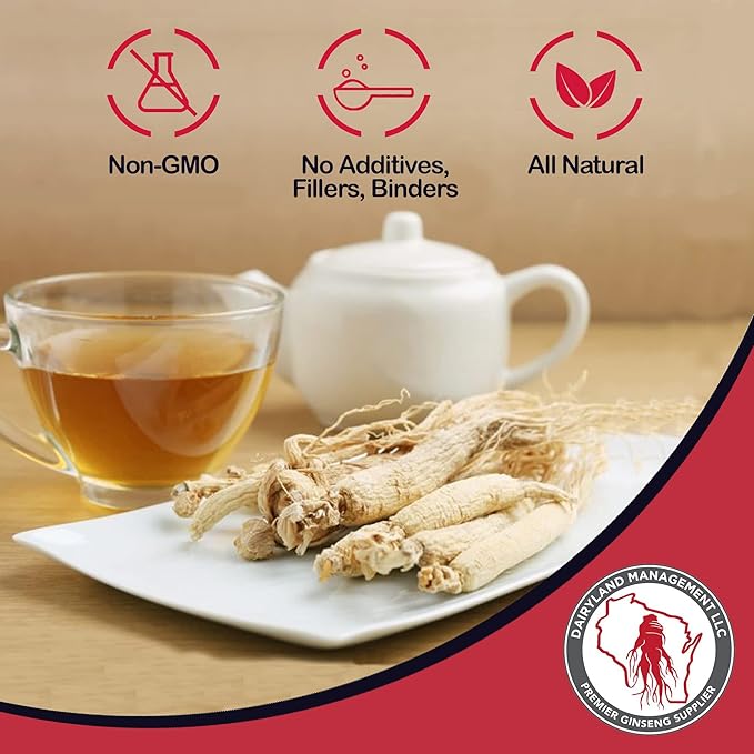 Dairyland American Ginseng Extract 2 Fl oz 西洋参提取物, Authentic Wisconsin Ginseng Liquid for Healthy Energy, Vitality, Mood and More- Non-GMO, Gluten Free - Ginseng Herb Supplement for Daily Use