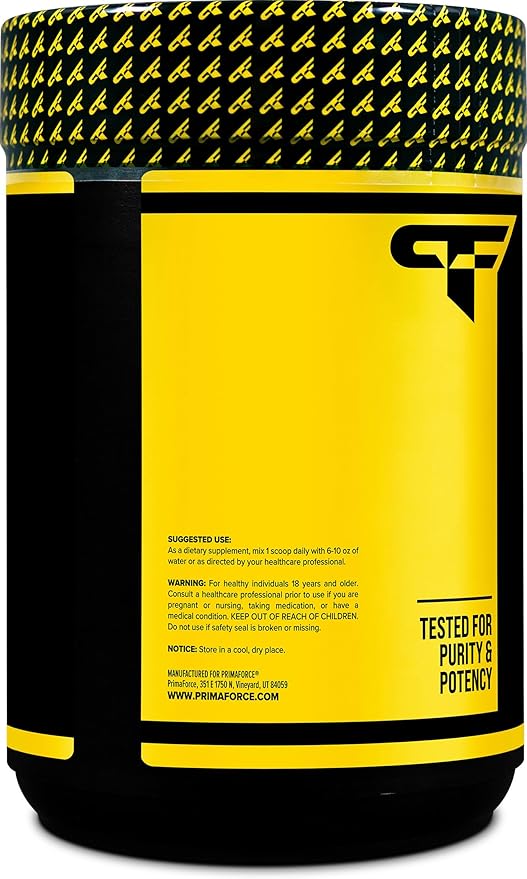 PrimaForce L-Citrulline Malate Powder, Unflavored Pre Workout Supplement, 500 Grams - Energy Support, Aids Recovery, Enhances Strength Performance – Vegan, Non-GMO