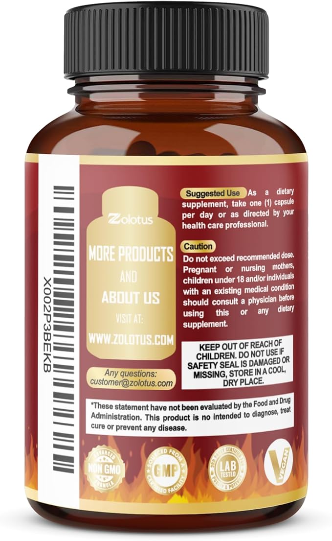 Tribulus Terrestris Capsules with Ashwagndha, Panax Ginseng, Saw Palmetto, Maca, Shilajit - 90 Capsules - 3 Months Supply