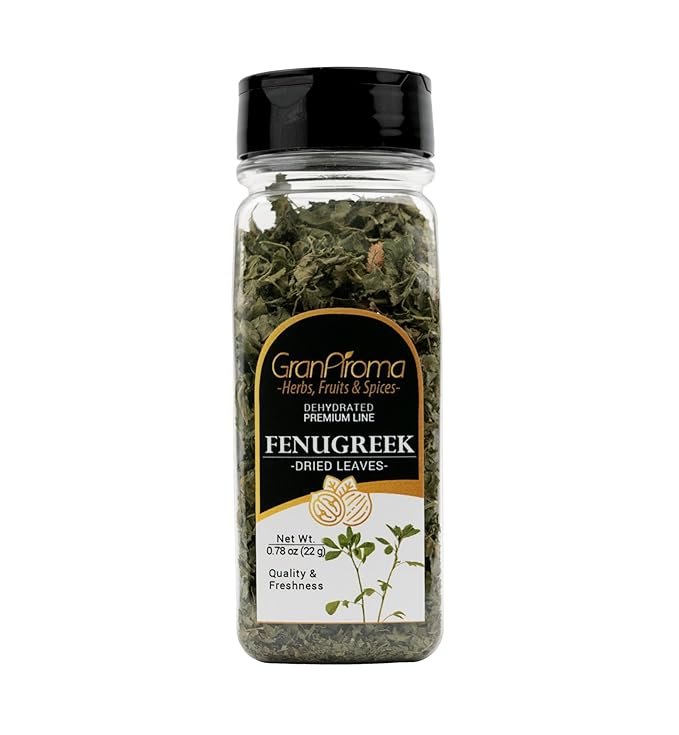 GranAroma Fenugreek Leaves, Aromatic and Nutty Flavor, Perfect for Curries, Stews, and Indian Cuisine (0.78 Ounce)