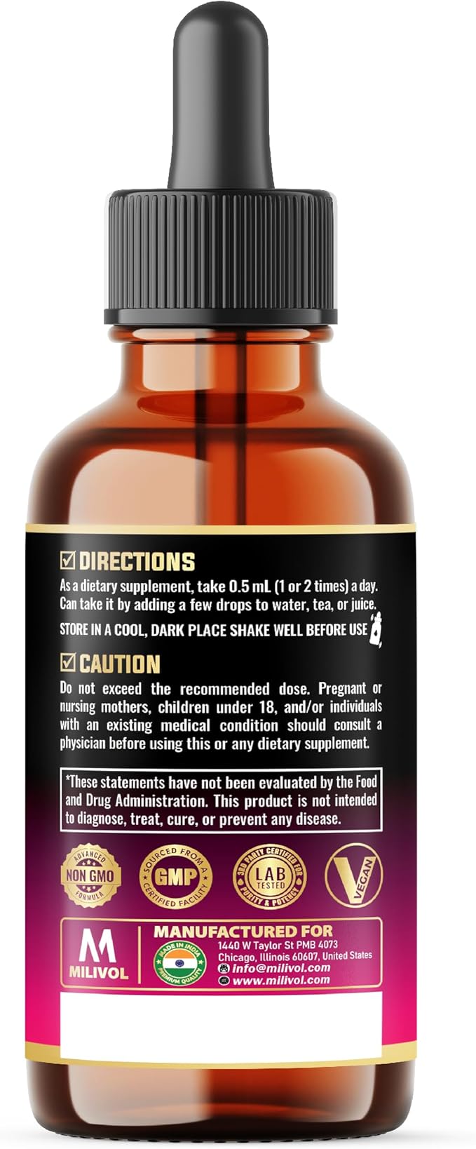 11in1 Cayenne Pepper Liquid Drops with Hawthorn Berry, Vitamin D3, K2, Berberine, Bitter Melon, Turmeric & More – for Heart & Immune Support – 1 FL Oz – 60 Days Supply