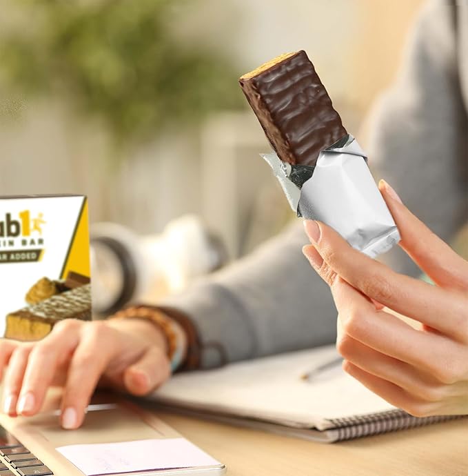 Grab1 Sugar Free Protein Bars, Peanut Butter (3 Pack- 12 Bars) | 7g Fiber | Delicious and Nutritious | Low Calorie | Zero Sugar