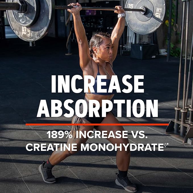 GNC AMP Creatine HCl 189 Pills, Clinically Proven Strength & Muscle Builder, Athletic Performance, Energy Production, Recovery Supplement, Fast Absorbing, Gluten Free Formula, 60 Servings