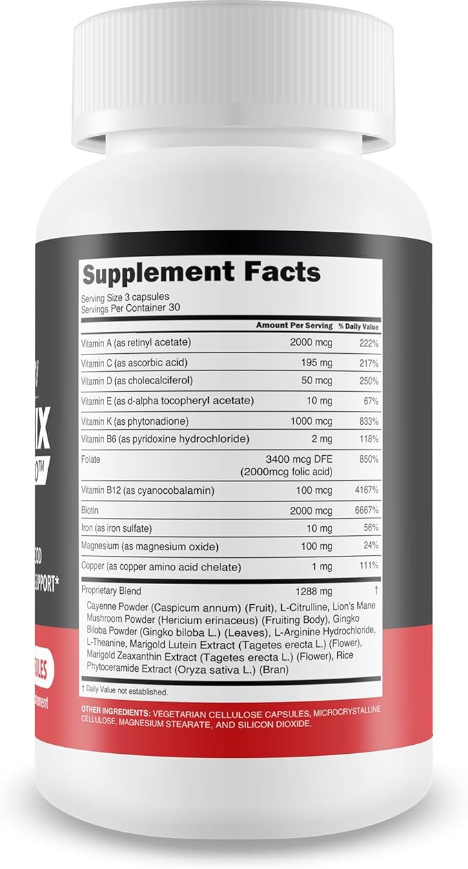 Blood Flow Vigor Fix Pro - Our Best Blood Flow Supplement for Men - Poor Circulation Supplements - Blood Circulation Supplements for Men to Increase Blood Flow - Healthy Blood Flow - Men Blood Flow