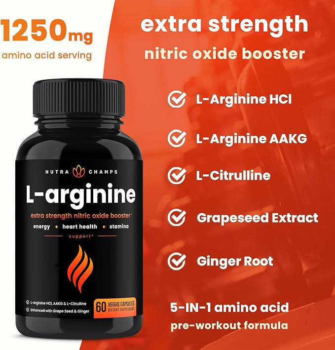 NutraChamps Ginseng Gold Series and L-Arginine Bundle