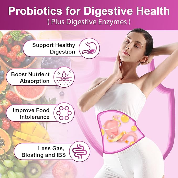 NATURE TARGET Probiotics for Women, 100 Billion CFUs Probiotic with Digestive Enzymes & Prebiotics, Vaginal Probiotics with Cranberry for Urinary Tract Health, pH Balance, 90 Veggie Capsules