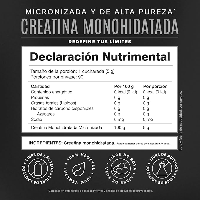 Micronized Creatine Monohydrate Powder, Unflavored, High-Purity, Organic, Muscle Recovery, Caffeine Free Pre Workout, Post Workout, Gluten Free, Sugar Free