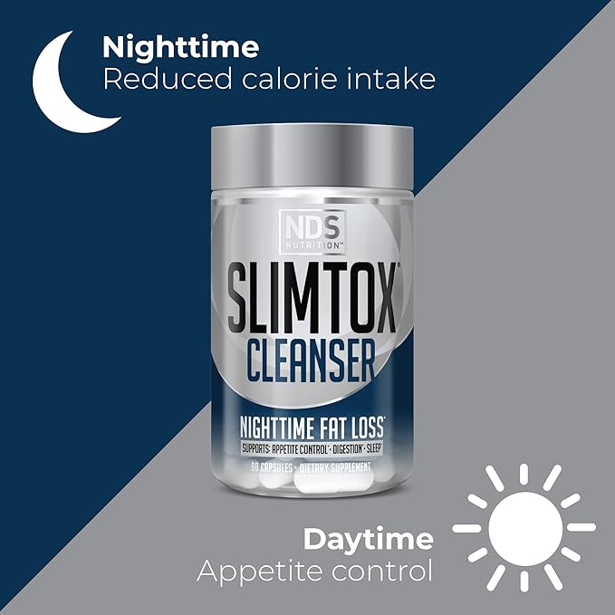 NDS Nutrition Maximum Fat Loss Support Through Appetite Control, Restful Sleep, Digestive Health - CLA, Chamomile, Safflower Oil - Stimulant Free Dietary Supplement - 90 Capsules …