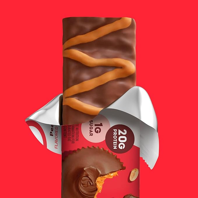 ONE Protein Bars, Peanut Butter Cup, Gluten Free with 20g Protein and 1g Sugar, Pantry Staples, 2.12 oz (12 Count)