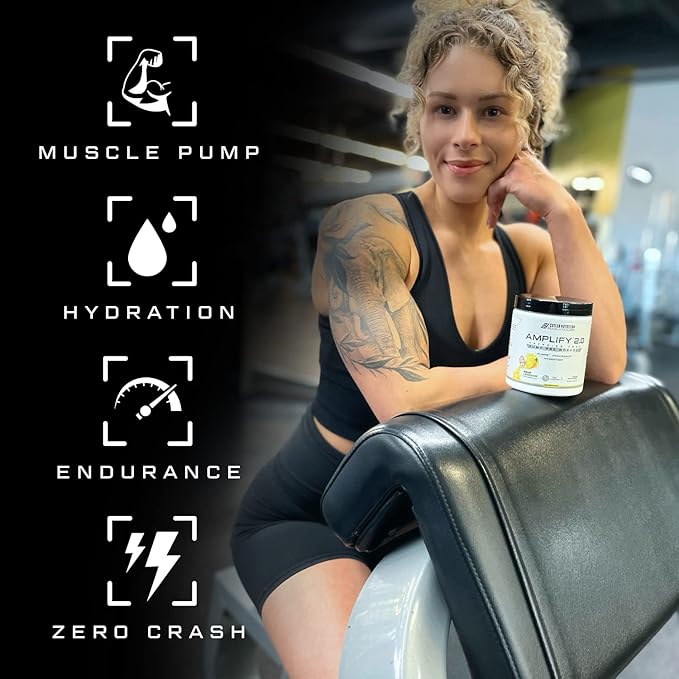 Cutler Nutrition Amplify Pump Pre Workout Caffeine Free Nitric Oxide Booster containing Arginine and Citrulline Pre-Workout for Maximum Pumps