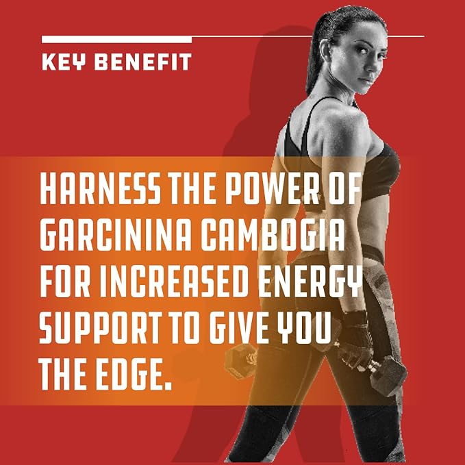 Strong Garcinia Cambogia Extract Capsules with 60% HCA - Non-Stimulant Garcinia Cambogia Weight Loss Supplement with Hydroxycitric Acid & Chromium for Balance, Energy & Metabolism Support - 60 Count