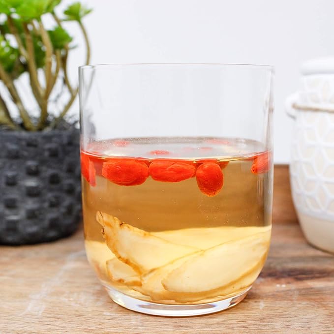 DOL American Ginseng Slices from Wisconsin (Sliced Ginseng Root Wisconsin Grown!Most People Use It to Make Ginseng Tea! Good for Health! 花旗参片/西洋参片 (Sliced Ginseng Root) 113g/Bag