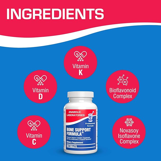 Clinical Calcium Complex Bone Supplement - Restorative Calcium Magnesium Zinc D3 Supplement for Bone Health Strength & Density Support with Antioxidant Bioflavonoids - High Absorption - 30 Servings