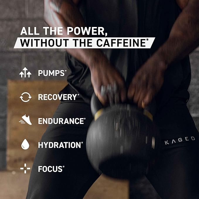 Kaged Stimulant Free Pre Workout Powder Fruit Punch Pre-Kaged Formulated with Creatine, Beta Alanine No Jitters 20 Servings