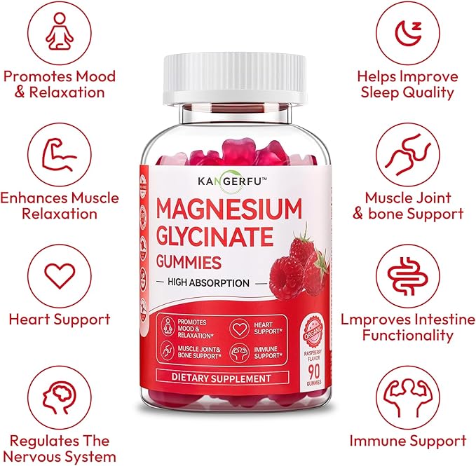 Magnesium Glycinate Gummies with MSM & Elderberry Extra Strength, Joint Support Supplement, Flexibility &Joint Health Supplement for Women Men, 60Ct