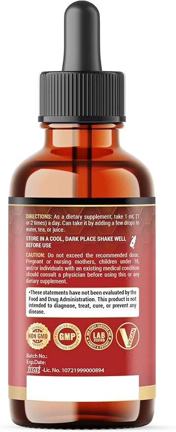 11in1 Liquid Turmeric Curcumin with Vitamin D3, Vitamin K2, Ginger, Ceylon Cinnamon, Berberine Extract, Garlic, Black Pepper - Drops Extract - 60ml - 2 Month Supply