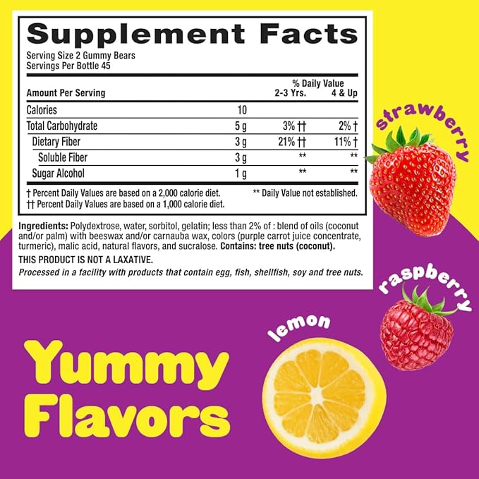 Flintstones Vitamins Chewable Kids Vitamins, Complete Multivitamin & L’il Critters Fiber Daily Gummy Supplement for Kids, for Digestive Support, Berry and Lemon Flavors, 90 Gummies