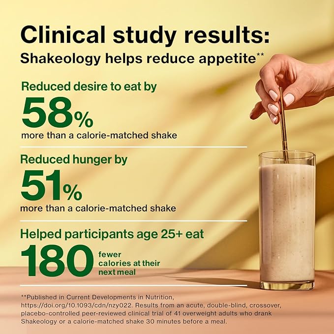 Shakeology Plant Based Protein Powder Blend – Gluten-Free Shake with Vitamins and Minerals – Helps Support Weight Loss, Lean Muscle, Gut Health – Chocolate, 30 Servings