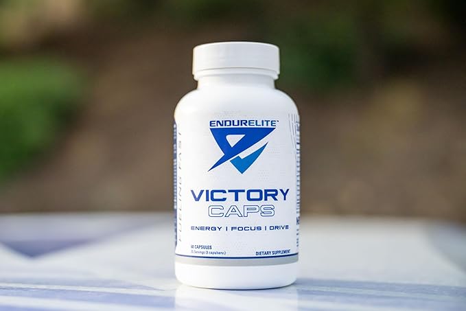EndurElite Victory Caps - Pre Workout for Endurance & Strength, Crossfit and Cross Training, Caffeine and Nootropics - 60 Capsules