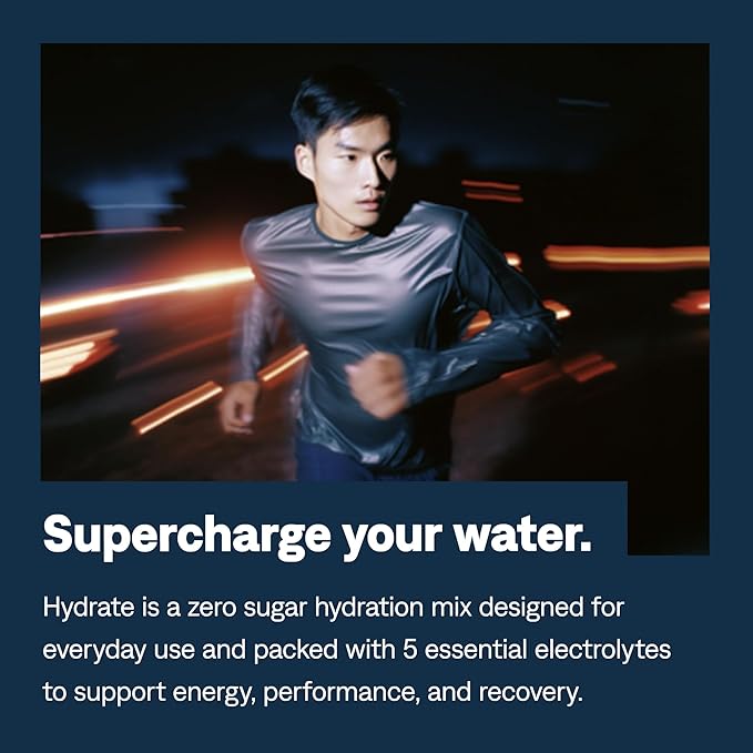 UCAN Hydrate Electrolyte Drink Mix (Berry, 30 Servings) Sugar-Free, Keto-Friendly, Vegan, Non-GMO, Gluten-Free Electrolyte Powder with Potassium & Magnesium for Runners & Athletes