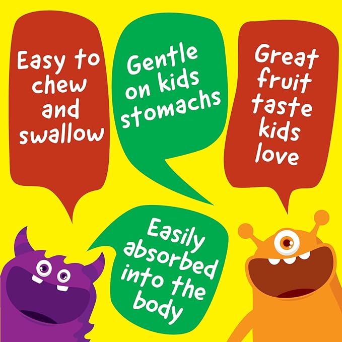 Kids Elderberry With Zinc and Vitamin C - Immune Support Supplement Chewable Tablets - Tasty Natural Mixed Berry Flavor - Vegan, Vegetarian, Gluten Free, Non-GMO, for Children, 120 Chewables