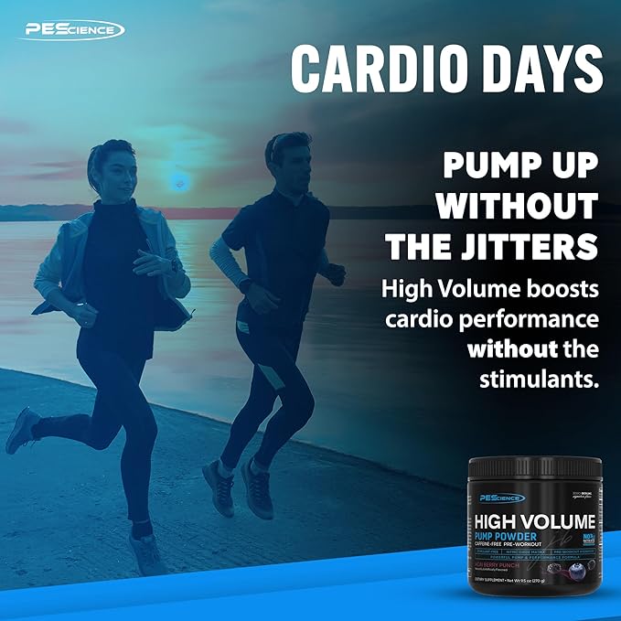 PEScience High Volume Stim-Free Pre Workout, Nitric Oxide Booster with L Citrulline & L Arginine Nitrate, Non-Stim Preworkout for Men and Women, 36 Scoops, Raspberry Lemonade