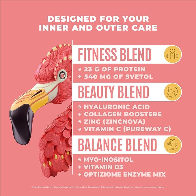 Fitmingo Vegan Protein Powder with Inositol, Collagen Boosters, Hyaluronic Acid and Vitamins | Low Carb, Dairy Free, Low Calorie | 23g Plant Based Vanilla Protein Powder with Myo-Inositol