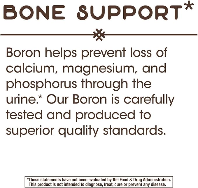 Nature's Way Boron Complex, Supports Bone Health*, 100 Capsules (Pack of 2)