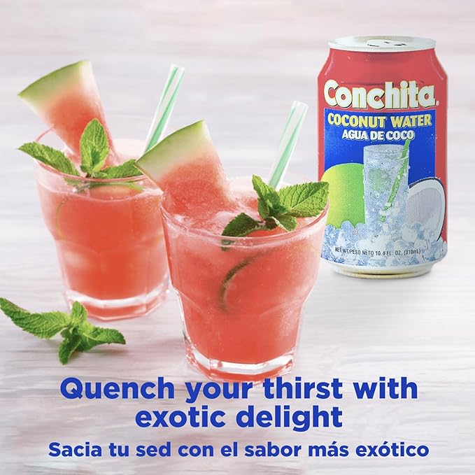 Conchita Coconut Water - Refreshing Tropical Drink - 10.4 oz (Pack of 24)