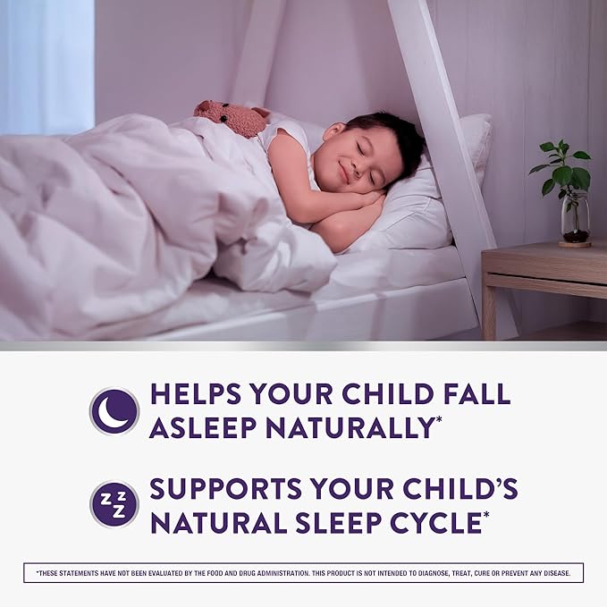 PURE Zzzs Kidz, Kids Melatonin Gummy, Sleep Aid, Low Amount of Melatonin for Kids, with Chamomile and Lavender, Melatonin 1 mg, Melatonin Gummies Kids, Berry Flavored, 72 Sleep Gummies
