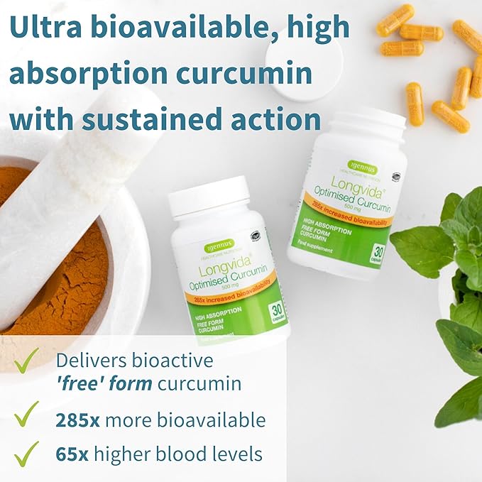 Longvida Curcumin 500mg + Neurobalance High Absorption Zinc Magnesium B6 Vegan Bundle, Ultra Bioavailable Curcumin with Chelated Zinc Picolinate 24mg, Oxide-Free Magnesium, by Igennus