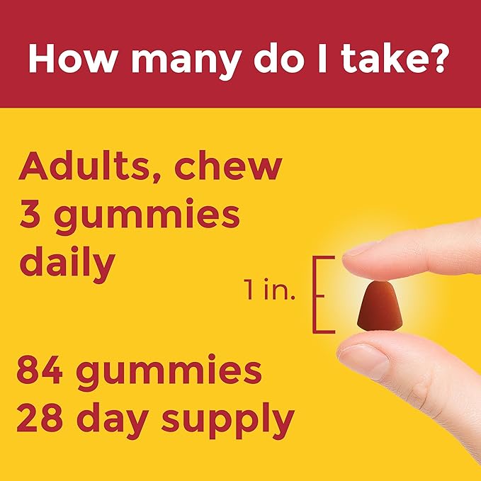 Nature Made Advanced Multivitamin Gummies 50 + for Him with Magnesium Citrate, Vitamin D3, Zinc and All 8 B Vitamins, Multivitamin for Men, 84 Gummies, 28 Day Supply