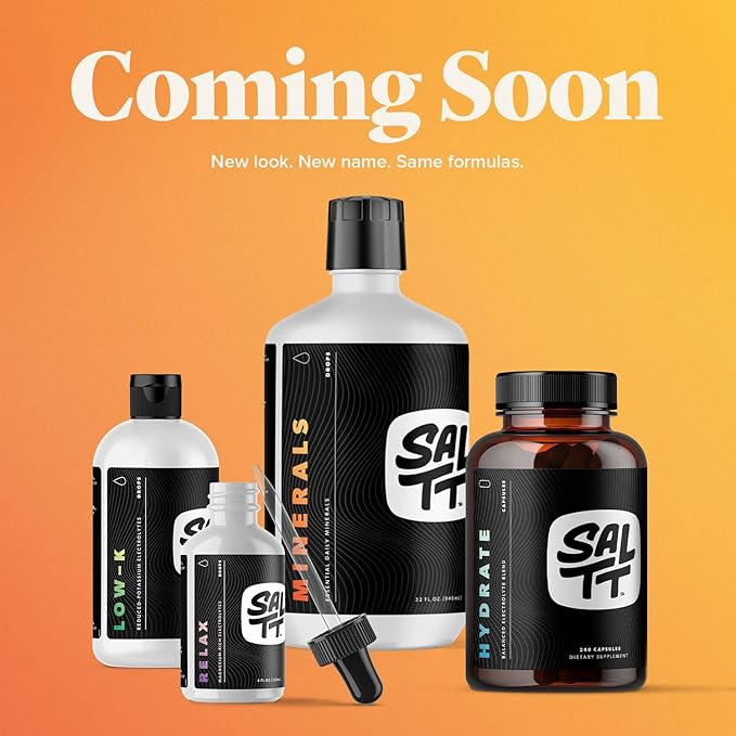 Keto Chow Fasting Drops | Sodium and Ionic Magnesium Fasting Supplement | Intermittent Fasting Mineral Supplements | Electrolyte Replenisher | On The Go Container | (24ml Pocket Flask)