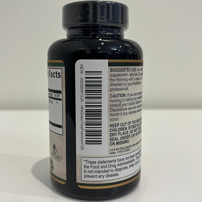 Green Tea Extract Supplement Pills 1000mg - 98% Standardized EGCG with Polyphenols - 3X Strength for Natural Energy - Supports Heart and Antioxidant Health - Nature's Gentle Caffeine - 120 Capsules