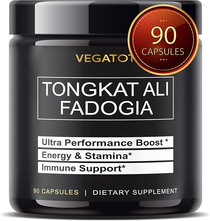 VEGATOT Fadogia Agrestis Tongkat Ali Ultra Herbal Supplement **USA Made and Tested** Potency Boosted with Creatine, L-Citrulline, L-Arginine - Promote Energy & Performance