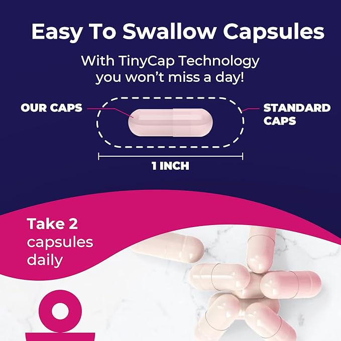 Waylo Probiotics for Women 60 Billion CFU – Tiny Easy-to-Swallow Capsules – 10 Strains + Prebiotics, Cranberry & D-Mannose – Gut, Vaginal Probiotics, pH & Immune Health, Vegan – 60 Caps