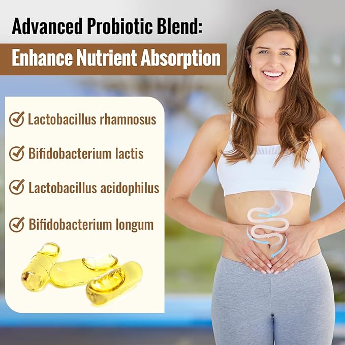 19-in-1 Hyaluronic Acid Capsules - Hylunaric Acid 1200 mg, with Collagen Peptides, Vitamin C, Phytoceramides - for Skin, Eyes, Gastrointestinal, Bones Support (1 Pack)