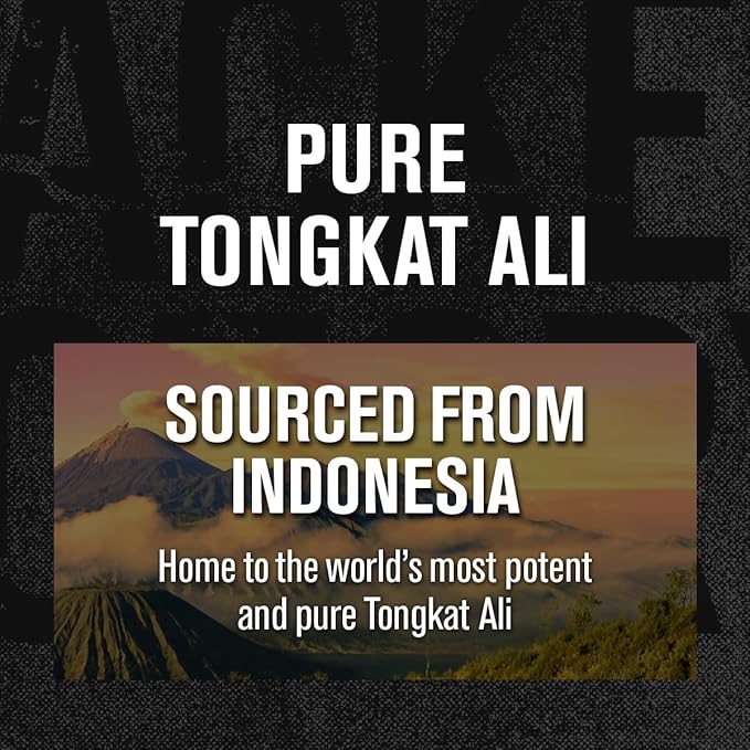 Jacked Factory Indonesian Tongkat Ali - 200:1 Extract Longjack Tongkat Ali for Men to Support Vitality, Improve Mood, Boost Natural Energy Levels, & Enhance Recovery - 120 Capsules