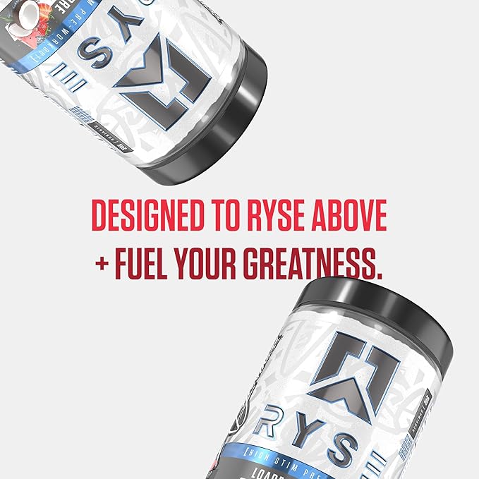 Ryse Loaded Pre Workout Powder - Tiger's Blood - Daily Pre-Workout for Men & Women with 390mg Caffeine, Beta Alanine, and Citrulline for Pump, Focus, and Energy - 30 Servings