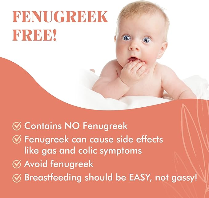 Goats Rue Lactation Supplement – Certified Organic Herbal Breastfeeding Supplements for Legendary Milk Supply Increase - Naturally Boost Your Breast Milk Supply/Production - Fenugreek Capsules Free