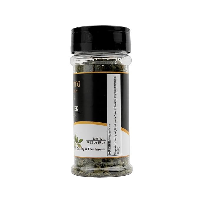 GranAroma Fenugreek Leaves, Aromatic & Nutty Flavor, Curries & Stews, Indian Cuisine (0.32 Ounce)