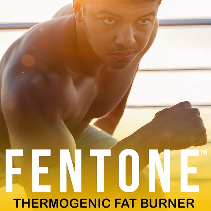 Fentone Thermogenic Fat Burner Energy Booster, Appetite Suppressant, Clinically Studied Weight Loss, Fat Burning, Phenylethylamine HCl, L- Carnitine, Ketones - 60 Diet Pills (1)