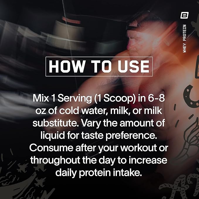 BARE PERFORMANCE NUTRITION, BPN Whey Protein + Casein Protein Powder Blend, Blueberry Muffin, 25g Protein per Serving Supports Lean Muscle Recovery, 27 Servings, Third Party Tested