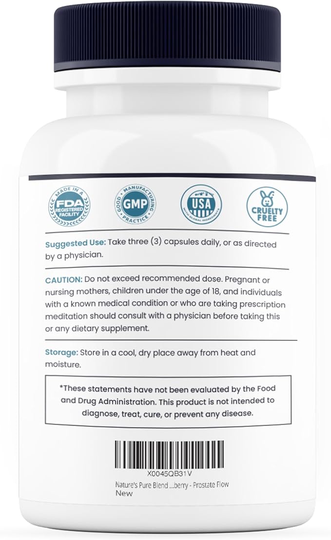 Nature's Pure Blend Peak Performance – Testosterone Supplement for Men with D-Aspartic Acid, Ashwagandha & DIM – Mens Prostate Health Support, Muscle Strength & Energy – Prostate Supplement