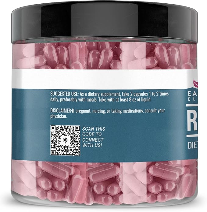 Earthborn Elements Red Yeast Rice 200 Capsules, Pure & Undiluted, No Additives