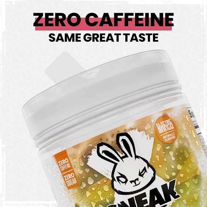 SNEAK | Electric Mango Hydrate | Zero Caffeine, Zero Sugar, Natural Flavours & Colours, Ashwagandha KSM-66, Coconut Water | 30 Servings