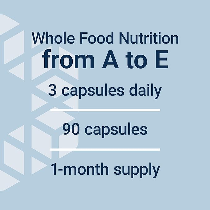 Life Extension Whole Food Multivitamin, Plant-derived Vitamin D3, A, B, C & E, Plus Minerals, Plant extracts, Stay Healthy from Head to Toe, Gluten-Free, Non-GMO, Vegetarian, 90 Capsules